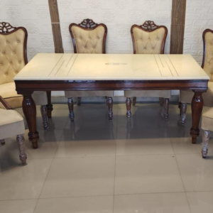 6-Seater Premium Teak Wood Dining Set